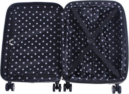 مجموعة أمتعة Betsey Johnson مقاس 26 بوصة - حقيبة صلبة قابلة للتوسيع (ABS + PC) - حقيبة خفيفة الوزن مصممة مع عجلات دوارة 8 دوارة (Flamingo Strut) in Kuwait