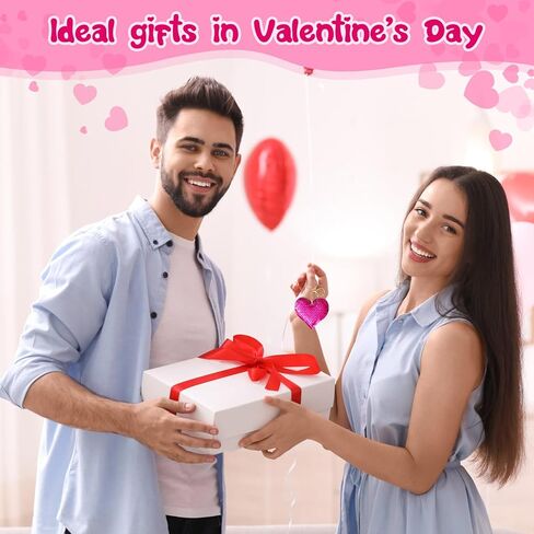 Hotop 60 Pieces Valentines Heart Sequin Keychain Valentine's Glitter Key Chains Flip Sequin Key Rings Valentine's Day Party Favors for Women Kids Wedding Gift Exchange, 3 Colors in Kuwait