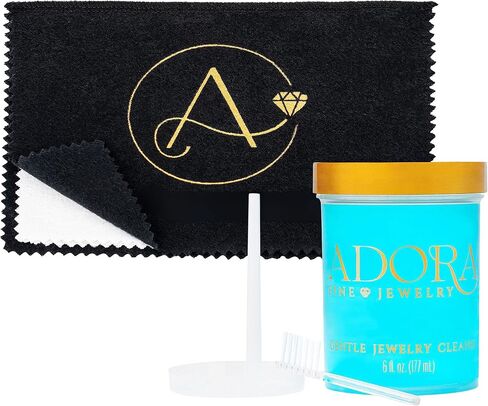 Complete Jewelry Cleaning Solutions for Fine and Fashion Jewelry | Gentle Jar, Gentle Kit, and Polishing Cloths | Gold, Silver, Platinum | Earrings, Rings, Necklaces | Made in USA in Saudi Arabia