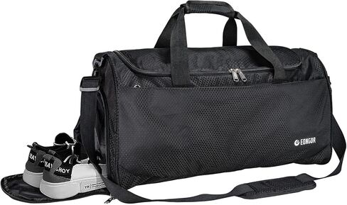 شنطة رياضية للسفر وصالة الالعاب الرياضية مع جيب للاحذية وجيب تخزين جاف، شنطة دفل متينة ومقاومة للماء مع جيب داخلي وحزام كتف قابل للتعديل للنساء والرجال، نمط ايه من يونجوا in Kuwait