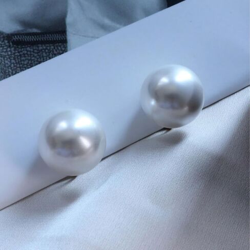 AVYRING اللؤلؤ كليب على الأقراط النساء مطلية بالذهب وهمية الأقراط كليب على أقراط اللؤلؤ غير ثقب كليب أقراط مقلد لؤلؤ المياه العذبة 10 مم 12 مم in Kuwait