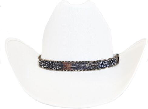 2010-Natural Feather Hatband -Brown/White- in Saudi Arabia