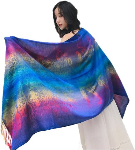 Fashion Women's Silk Scarf Luxury Satin Shawl Wraps in Saudi Arabia