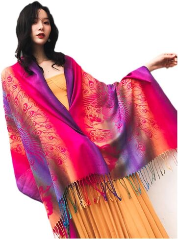 Fashion Women's Silk Scarf Luxury Satin Shawl Wraps in Saudi Arabia