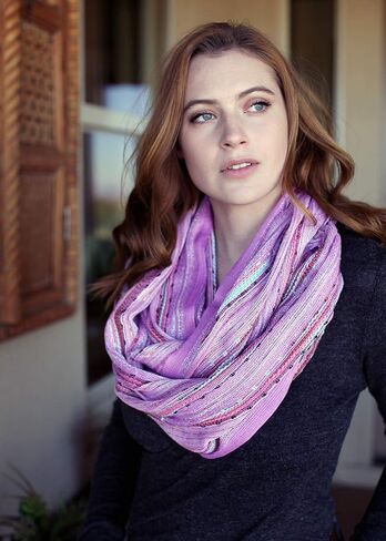 Anika Dali (15 Colors) Shimmer Sparkle Infinity Scarf, Women's Festival Bliss Lightweight Fashion Shawl in Kuwait