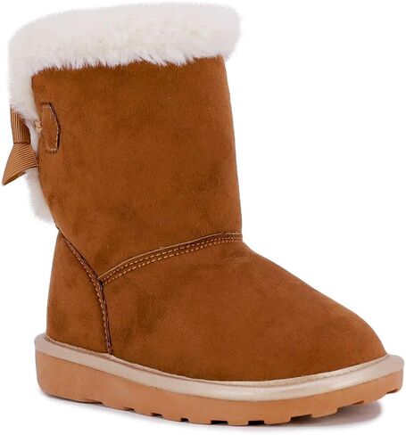 London Fog Girls Toddler Derby Street Fashion Boot Fur Lined Warm Winter Boots in Kuwait