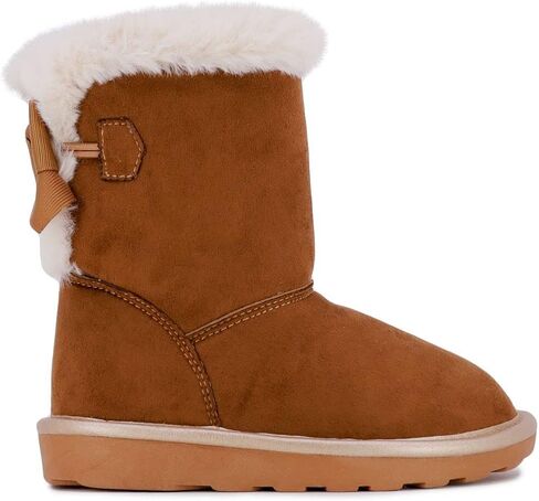 London Fog Girls Toddler Derby Street Fashion Boot Fur Lined Warm Winter Boots in Kuwait
