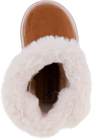 London Fog Girls Toddler Derby Street Fashion Boot Fur Lined Warm Winter Boots in Kuwait