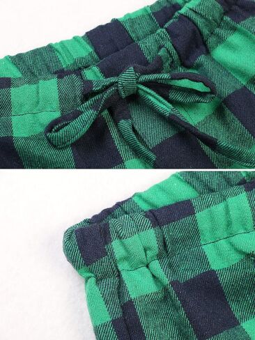 OCHENTA Mens Plaid Fannel Pajama Bottoms Lounge PJ Pants Soft Sleepwear in Saudi Arabia