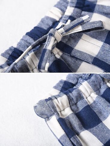 OCHENTA Mens Plaid Fannel Pajama Bottoms Lounge PJ Pants Soft Sleepwear in Saudi Arabia