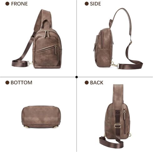 WESTBRONCO Small Sling Bag for Women Nylon Crossbody Sling Backpck Lightweight for Travel Casual Daily in Saudi Arabia