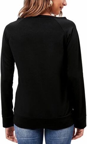 DDSOL Women Valentines Day Shirts Round Neck Long Sleeve Casual Heart T Shirt Hugs and Kisses Rainbow Love Sweatshirt in Kuwait