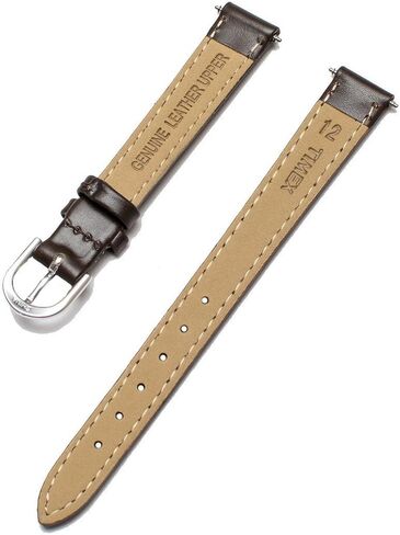 Timex Women's Q7B837 Padded Calfskin 12mm Brown Replacement Watchband in Kuwait