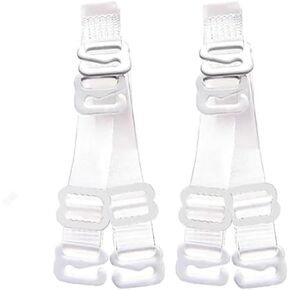 MAGORUI 4 Pairs Transparent Invisible Bra Straps Soft Invisible Non-slip Length Adjustable Bra Straps Replacement Women's Strapless Bra 1.2cm in Kuwait