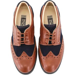 Boys Suede Patent Dress Shoes Lace Up Brogue Formal Wedding Footwear in Saudi Arabia