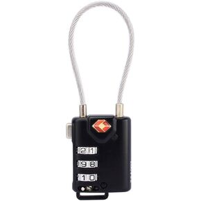 أقفال YongXiangPeng Customs LockLuggage، أقفال مكونة من 3 أرقام وأقفال أرقام أمان من سبائك الزنك للأمتعة وحقائب السفر وحقيبة السفر والسياج وخزانة الصالة الرياضية (أسود) in Kuwait