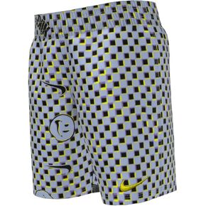 Nike Boys 4-7 Smile Swoosh Checkered 5" Swim Trunks Shorts in Saudi Arabia
