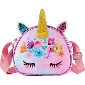Unineovo Unicorn Gifts for Girls, Unicorn Kids Purse for Little Girls,Toddlers Mini Purse for Girls Crossbody Bag in Kuwait