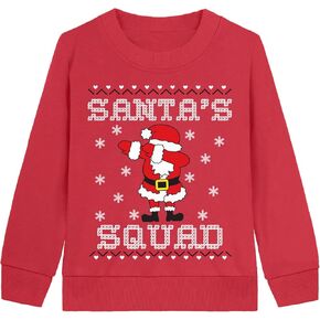 Little Hand Kids Christmas Ugly Sweatshirts Big Boys Xmas Dinosaur Pullover Shirts Santa Sweater Tops 3-10 Years