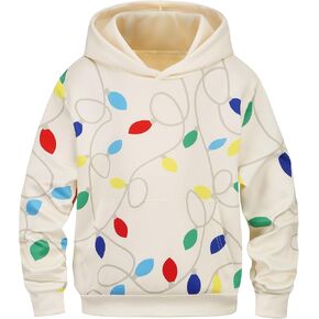 Colorful House Boys Girls Ugly Christmas Sweater Hoodies Xmas Sweatshirt Costume 3D Print Clothes in Kuwait