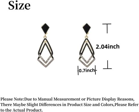 Women's Black Ear Clips Clip On Earrings Non Pierced Earrings for Brides, Bridesmaids, Prom and Wedding in Saudi Arabia