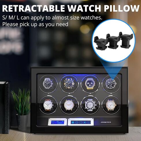 JINS&VICO Retractable Watch Pillows Watch Winder S/M/L Size 2 Pack in Saudi Arabia
