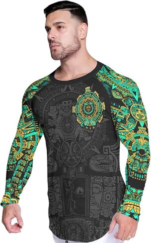 PERSONALFURY - قمصان ضغط للرجال، قمصان Jiu Jitsu Rash Guard للرجال بأكمام طويلة، قمصان رجالية للحماية من الطفح الجلدي خفيفة الوزن in Kuwait