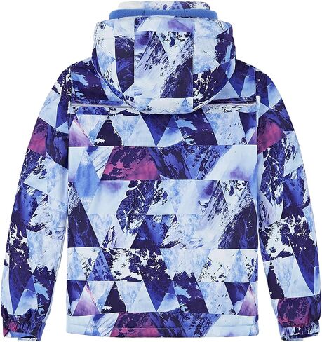 Vrilibo Boys Waterproof Ski Jacket Fleece Three Layers Thick Warm Kid Outdoor Winter Snow Coat Hooded Kids Raincoat in Saudi Arabia