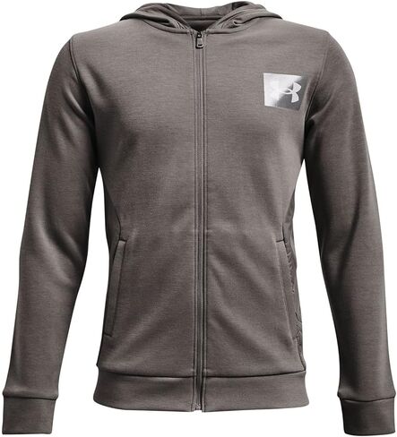 تي شيرت بغطاء رأس بسحاب كامل للأولاد من Under Armour للأولاد in Kuwait