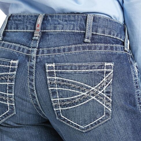 بنطلون جينز نسائي من Ariat مقاوم للهب بتصميم متوسط الارتفاع in Saudi Arabia