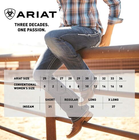 بنطلون جينز نسائي من Ariat مقاوم للهب بتصميم متوسط الارتفاع in Saudi Arabia