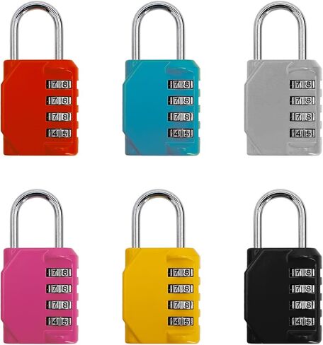 6 قطع قفل الأمتعة قفل مجمع قفل جمركي بسحاب حقيبة تروللي لصالة الألعاب الرياضية قفل حقيبة السفر حقيبة السكك الحديدية عالية السرعة قفل الأمتعة للطيران الأوروبي in Kuwait