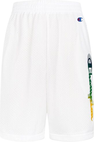 Champion Boy's Quick Script Mesh Shorts (Big Kids) in Saudi Arabia