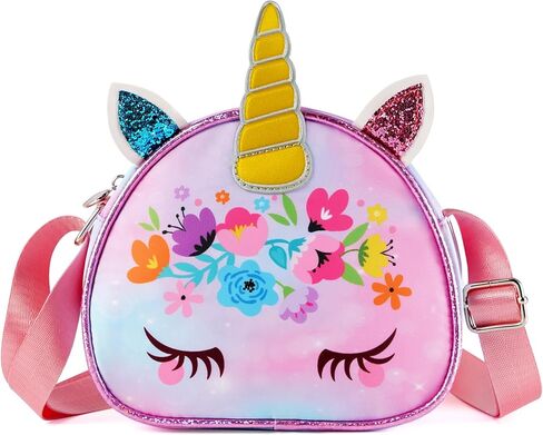 Unineovo Unicorn Gifts for Girls, Unicorn Kids Purse for Little Girls,Toddlers Mini Purse for Girls Crossbody Bag in Kuwait