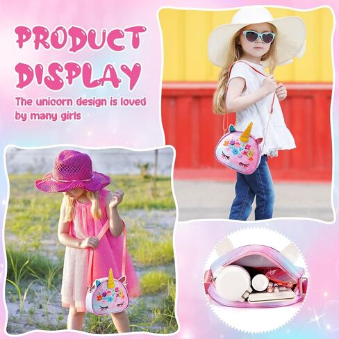 Unineovo Unicorn Gifts for Girls, Unicorn Kids Purse for Little Girls,Toddlers Mini Purse for Girls Crossbody Bag in Kuwait