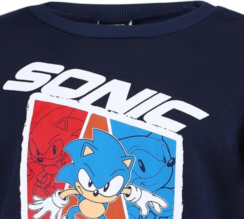 Sega Sonic the Hedgehog Boys 2 Piece Sweatshirt and Pant Sets for Toddlers and Little Kids – Navy in Saudi Arabia