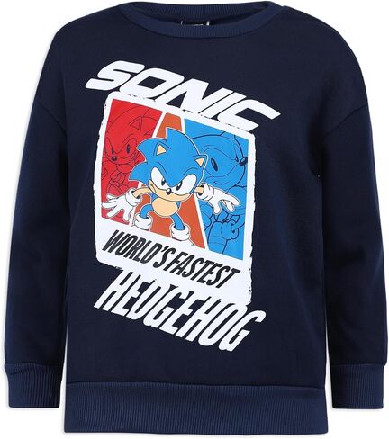 Sega Sonic the Hedgehog Boys 2 Piece Sweatshirt and Pant Sets for Toddlers and Little Kids – Navy in Saudi Arabia