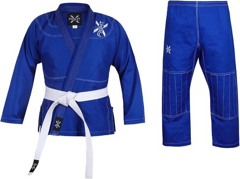 Kids Jiu Jitsu Gi for Childs Brazilian Lightweight Suit BJJ with Free Belt & Adjustable Sizes in Saudi Arabia