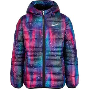 Nike Girl's Just Do It Printed Puffer Jacket (Little Kids)