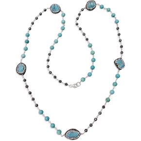 Hand Crafted and Wire Wrapped Wired Twisted Multi-stone Long or Multi-strand Beaded Wire Necklace. Multi-color Boho Style Statement Necklace. in Kuwait