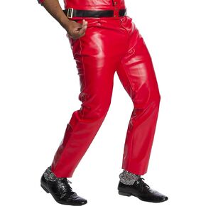 Charades Men's Faux-Leather 4-Pocket Costume Pants in Saudi Arabia