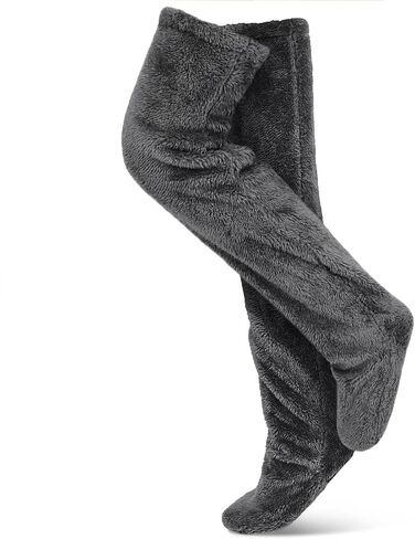 جوارب Rednow Snugg المريحة، جوارب غامضة، جوارب طويلة دافئة من القطيفة، تدفئة الساق في الشتاء فوق الركبة، جوارب شبشب منزلية للنوم in Saudi Arabia