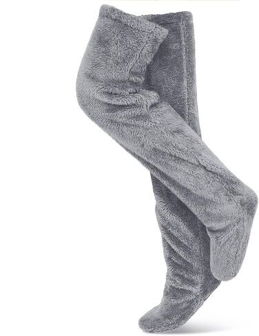 جوارب Rednow Snugg المريحة، جوارب غامضة، جوارب طويلة دافئة من القطيفة، تدفئة الساق في الشتاء فوق الركبة، جوارب شبشب منزلية للنوم in Saudi Arabia