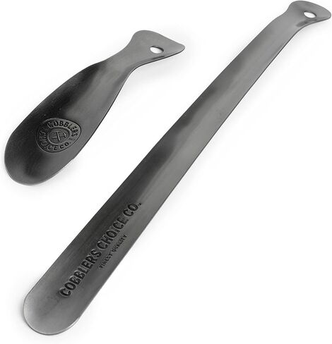 مجموعة لبيسة الأحذية المعدنية من Cobbler's Choice - جودة ممتازة - لبيسة حذاء مقاس 8 بوصات و16 بوصة - مصممة لتوفير الراحة ومصممة من أجل المتانة! (بيوتر) in Kuwait