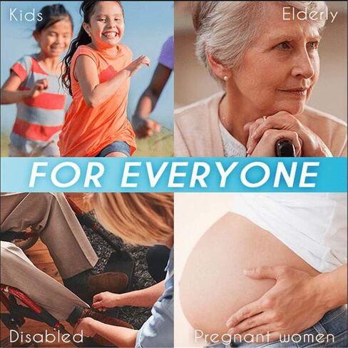 Feeke 6 Pack Lazy Shoe Helper Fits All Shoes - Portable Easy on & Off Shoes Lifting Helper - Sock Slider lifter Handled Shoe Horn for Seniors, Elderly, Disabled - As seen on TV, Green, Standard in Kuwait