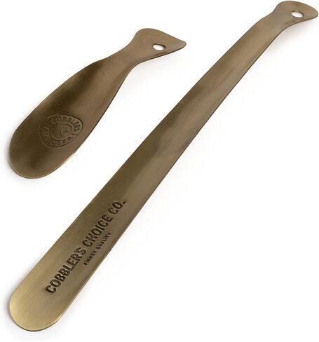 مجموعة لبيسة الأحذية المعدنية من Cobbler's Choice - جودة ممتازة - لبيسة حذاء مقاس 8 بوصات و16 بوصة - مصممة لتوفير الراحة ومصممة من أجل المتانة! (نحاس) in Kuwait