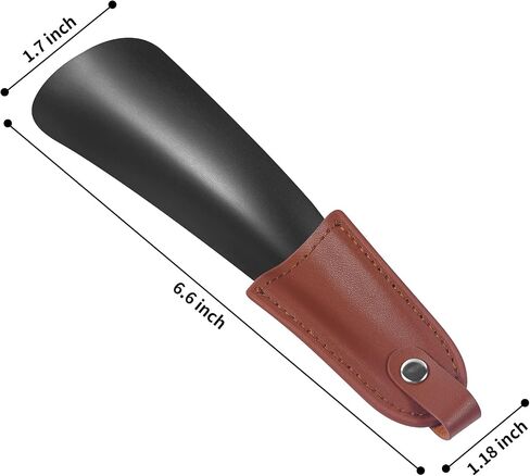 Shakico Shoe Horn Metal, 6.6" Long Shoe Helper Shoehorn, Travel Shoe Horn for Men, Kids and Seniors in Saudi Arabia