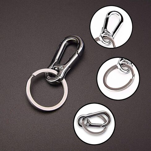 KINGFOREST 5PCS Metal Carabiner Keychain Key Clip Key Ring Key Chain Ring Holder Organizer for Car Key Finder in Saudi Arabia