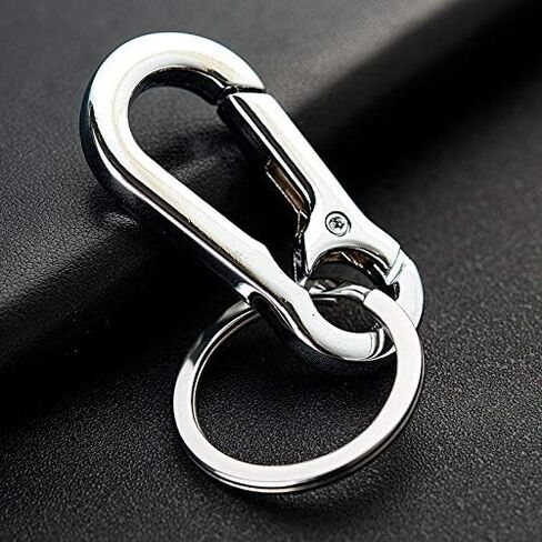 KINGFOREST 5PCS Metal Carabiner Keychain Key Clip Key Ring Key Chain Ring Holder Organizer for Car Key Finder in Saudi Arabia