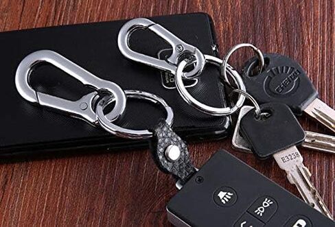 KINGFOREST 5PCS Metal Carabiner Keychain Key Clip Key Ring Key Chain Ring Holder Organizer for Car Key Finder in Saudi Arabia